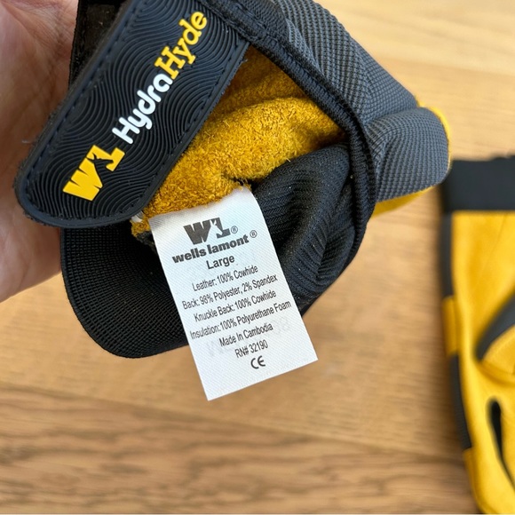 Mens Hydra Hyde Leather Work Gloves - Picture 3 of 13